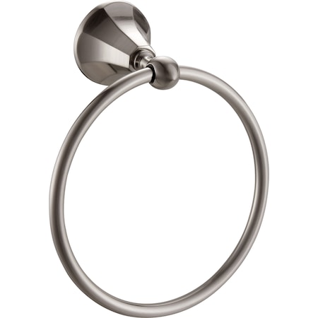 Paradise Bathworks Heaven, Towel Ring, Satin Nickel 61028